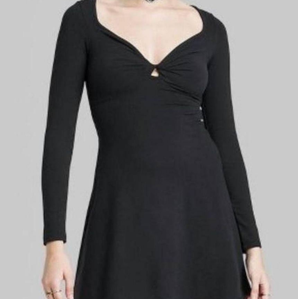 NWT wild fable twist front fit and flare skater dress